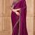 Purple georgette embroidered -saree