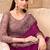 Purple georgette embroidered -saree