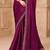 Purple georgette embroidered -saree