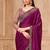 Purple georgette embroidered -saree