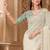 Off white georgette embroidered -saree
