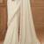Off white georgette embroidered -saree