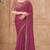 Mauve georgette embroidered -saree