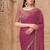 Mauve georgette embroidered -saree