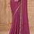 Mauve georgette embroidered -saree