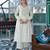 Women's Gorgeous Embroidery Work Flex Cotton Fabric Flared Anarkali Pant and Dupatta Set