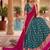 Peacock Blue Banarasi Silk Ethnic Lehenga Choli for Festivals and Weddings