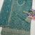 Mint color digital printed embroideried faux georgette semi stitched salwar suit