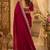 Rani pink soft shimmer chiffon embroidery saree with unstitched blouse piece