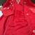 Designer red ethnic suit set with floral hand-embroidered borders  dupatta