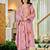 Women's Beautiful Printed Work Chanderi Fabric Straight Kurta Pant and Dupatta Set