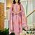 Women's Beautiful Printed Work Chanderi Fabric Straight Kurta Pant and Dupatta Set