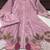 Women's peach embroidered kurti set