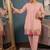 Women's lavender  embroidered kurti set