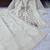 Cream silk short kurti with palazzo set for women