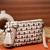   petal posh blush pink & off white beaded cotton jacquard sling bag