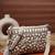   petal posh ivory & antique gold hand beaded cotton sling bag