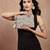   petal posh ivory & antique gold hand beaded cotton sling bag