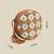  petal posh caramel brown embellished cotton canvas sling bag