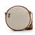   petal posh caramel brown embellished cotton canvas sling bag