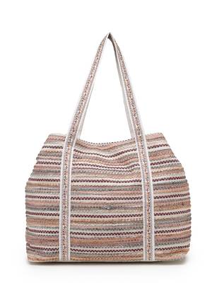  folklore edit blush pink tribal geometric jacquard hobo bag 5