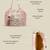   folklore edit blush pink & gold abstract beaded jacquard hobo bag