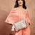   petal posh ivory 3d flower embellished cotton sling bag