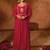 Women's Beautiful Embroidery Work Viscose Silk Fabric Flared Kurta Pant and Dupatta Set