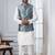  silk blend kurta jacket set for men with embroidered work