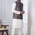  silk blend kurta jacket set for men with embroidered work