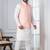white   silk blend kurta jacket set for men with embroidered work