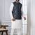  silk blend kurta jacket set for men 