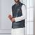  silk blend kurta jacket set for men 