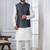  silk blend kurta jacket set for men 