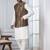 white   silk blend kurta jacket  set for men with embroidered work