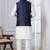  silk blend kurta jacket set for men with embroidered work