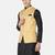 Mens solid black kurta pyjama set with golden jacket