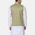Mens solid white kurta pyjama set with sage green jacket