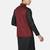 Mens solid black kurta pyjama set with maroon jacket