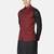 Mens solid black kurta pyjama set with maroon jacket