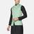 Mens solid black kurta pyjama set with pistachio green jacket