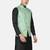 Mens solid black kurta pyjama set with pistachio green jacket