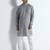 Grey stripes mens kurta pyjama set