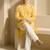 Mens yellow kurta pyjama set