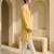 Mens yellow kurta pyjama set