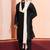  black silk blend kurta duppata   set for men