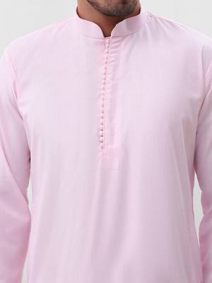 Mens pink kurta pyjama set 5