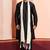  black silk blend kurta duppata   set for men