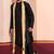  black silk blend kurta duppata   set for men