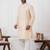  gold silk blend  kurta set for men